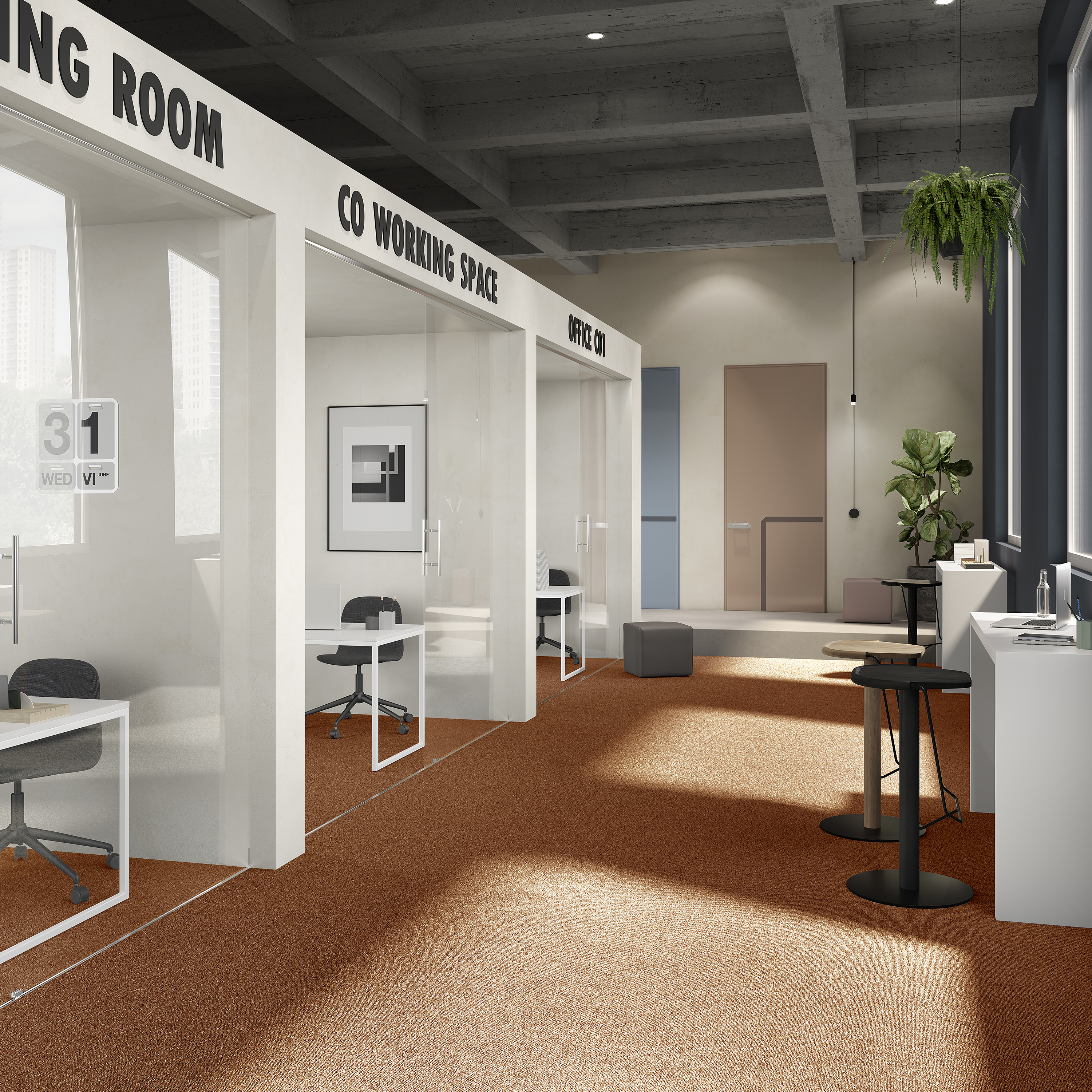 Ковровая плитка Medusa Tile 84 (500*500*5 мм) — купить в Твери