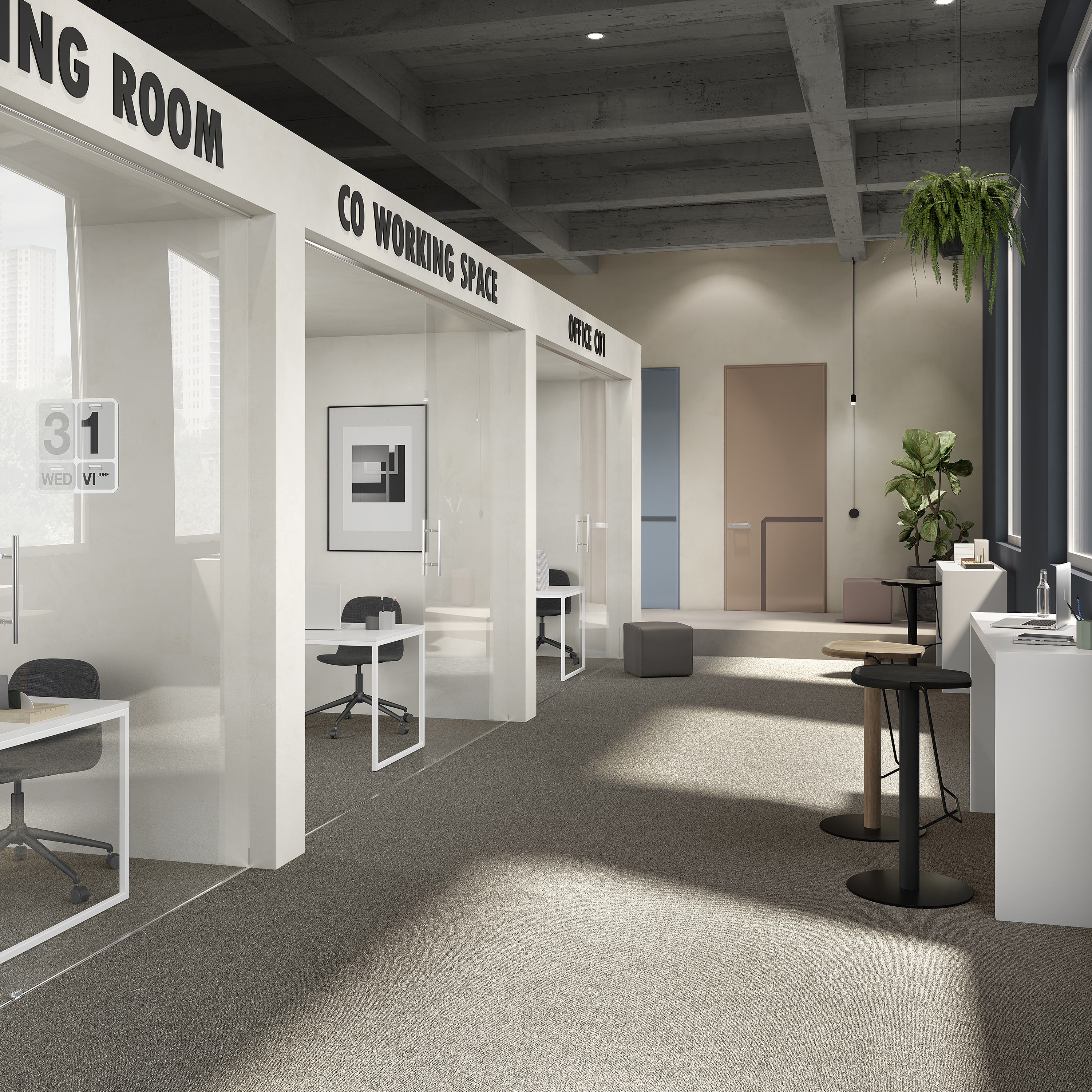 Ковровая плитка Medusa Tile 40 (500*500*5 мм) — купить в Твери