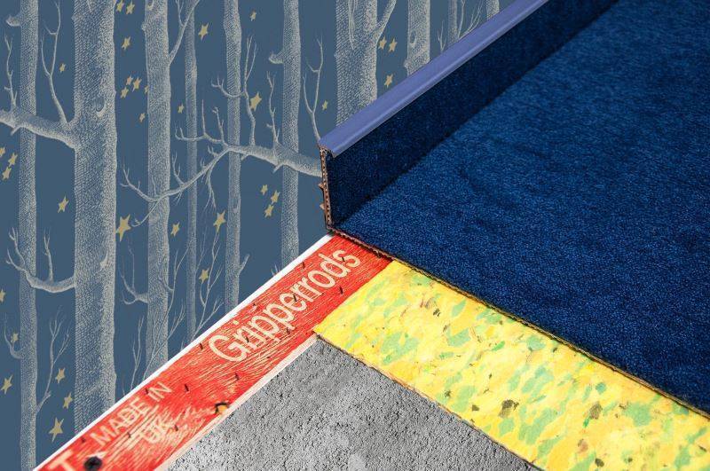 Плинтус для ковролина "Korner" Listwa синий (2500*13,8*50 мм) — купить в Твери