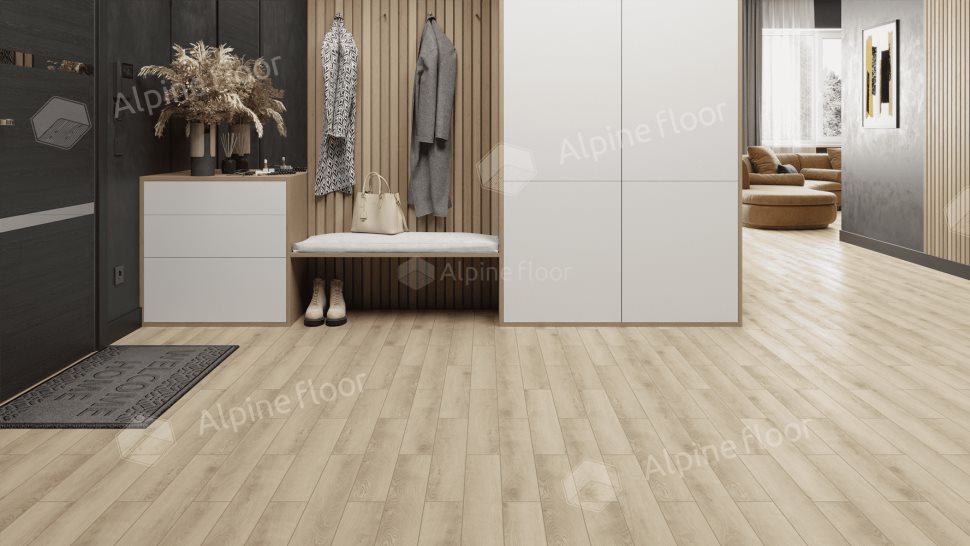 Ламинат "Alpine Floor" Herringbone 12 PRO Дуб Орлеан (606*101*12 мм) — купить в Твери