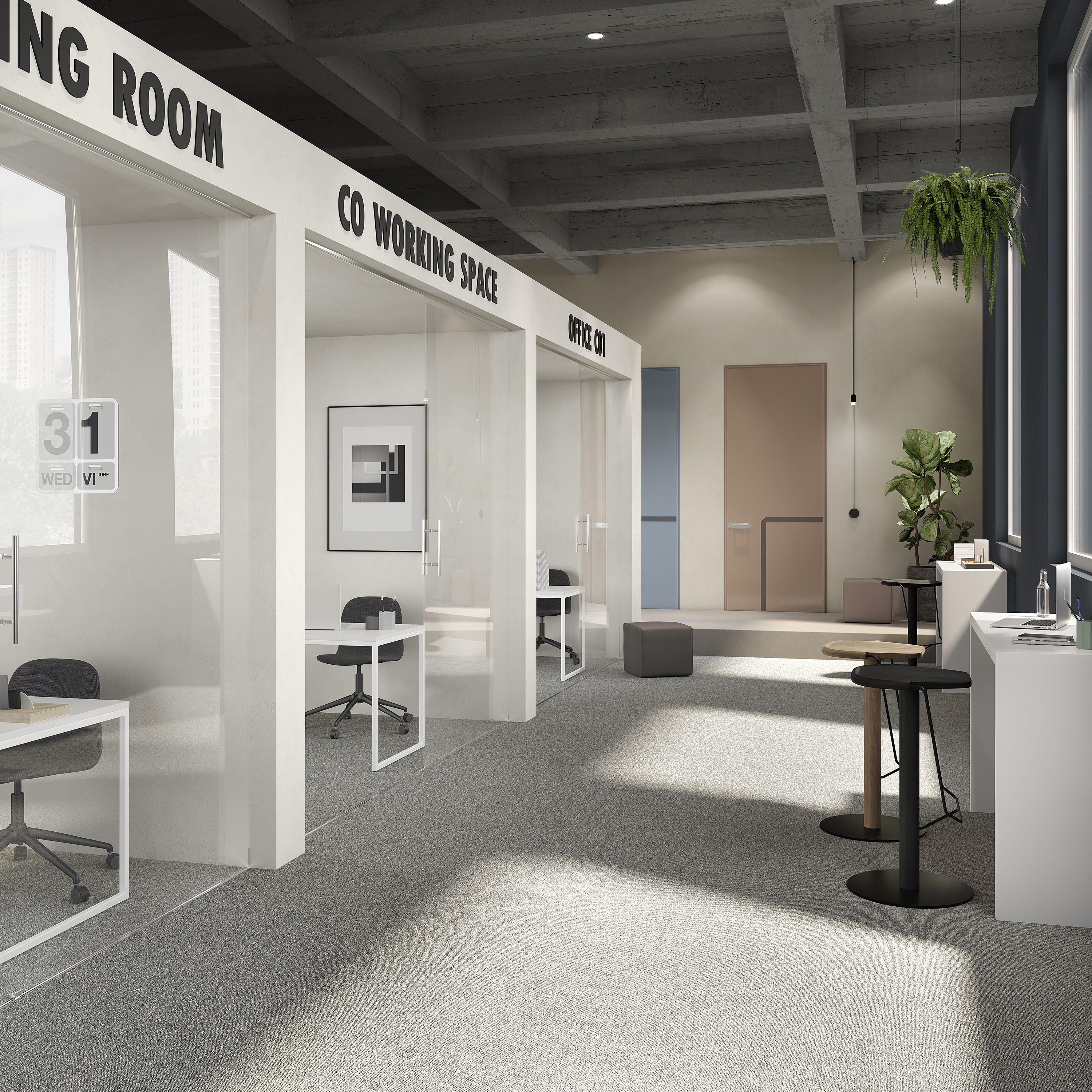 Ковровая плитка Medusa Tile 94 (500*500*5 мм) — купить в Твери