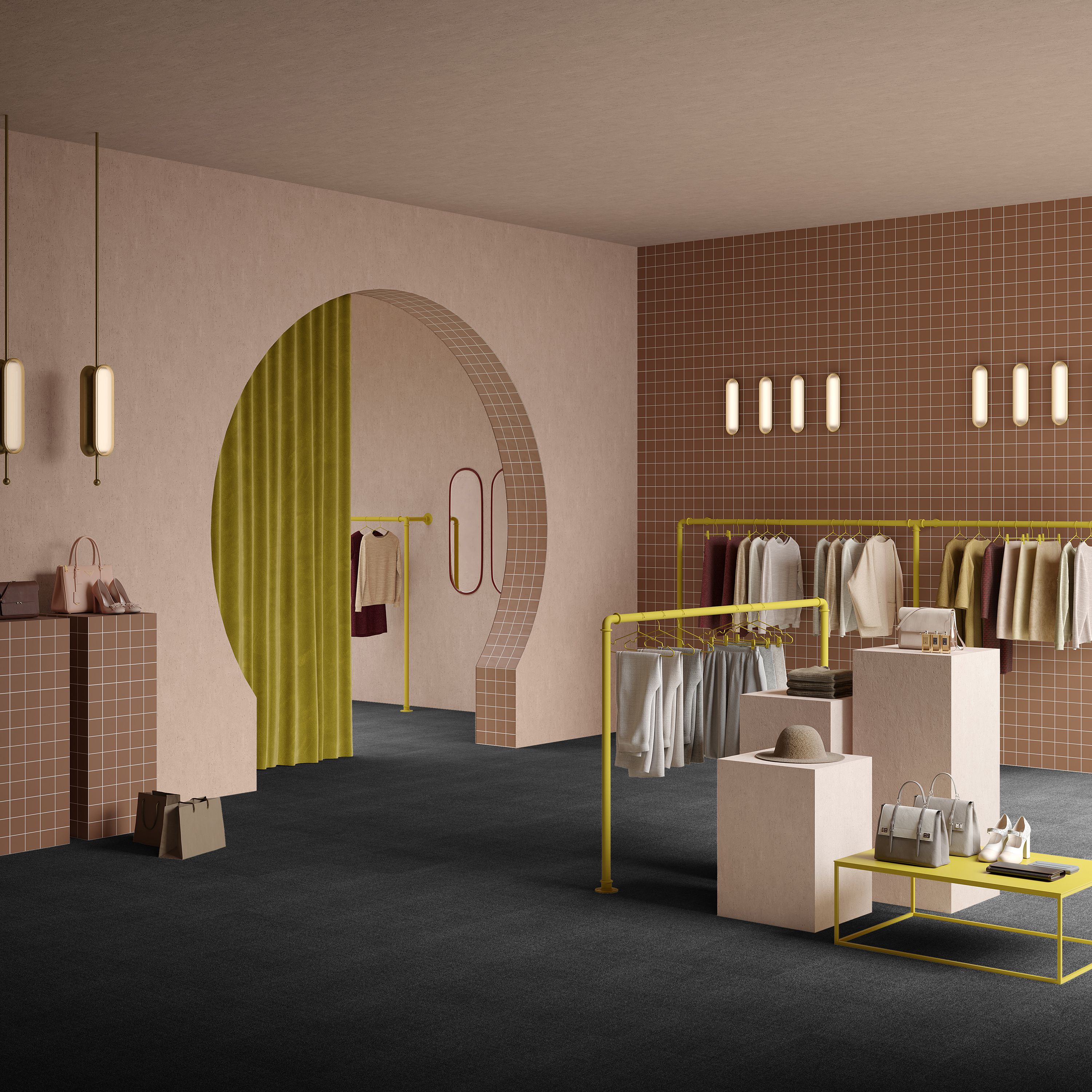 Ковровая плитка Mantra Tile 99 (500*500*6 мм) — купить в Твери