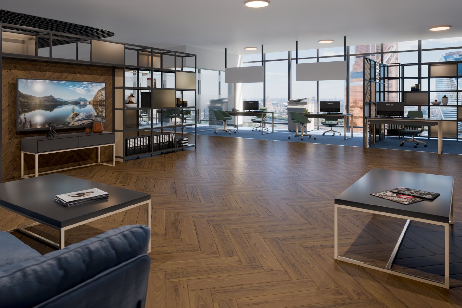 Инженерный паркет «Damy Floor» Ореховый (укладка елочкой) — купить в Твери