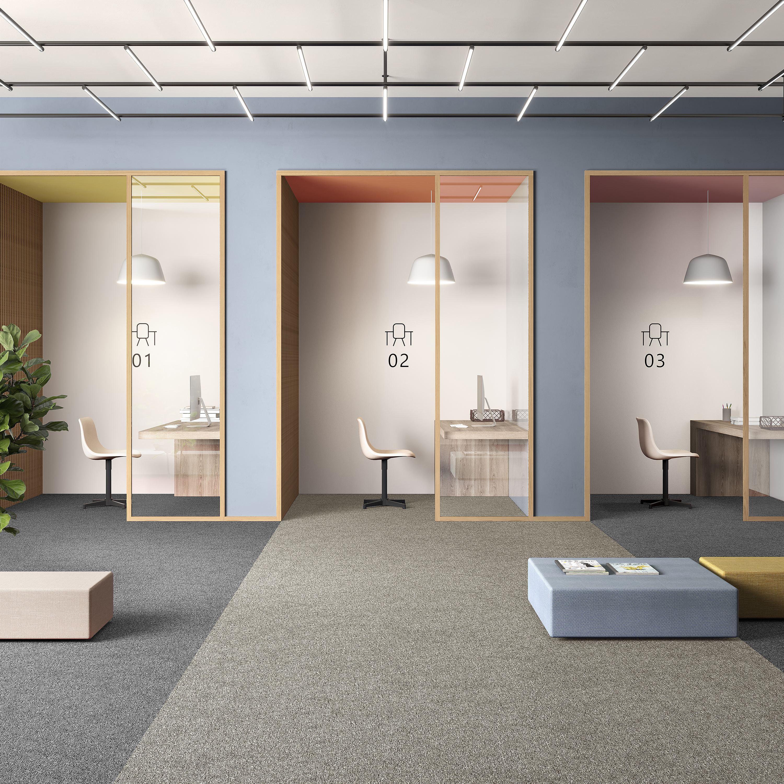 Ковровая плитка Medusa Tile 33 (500*500*5 мм) — купить в Твери