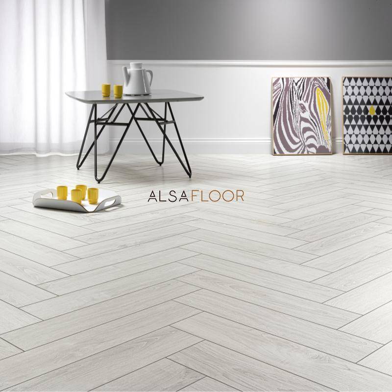 Ламинат "Alsafloor" Herringbone Дуб Полярный (640*143*12 мм) — купить в Твери