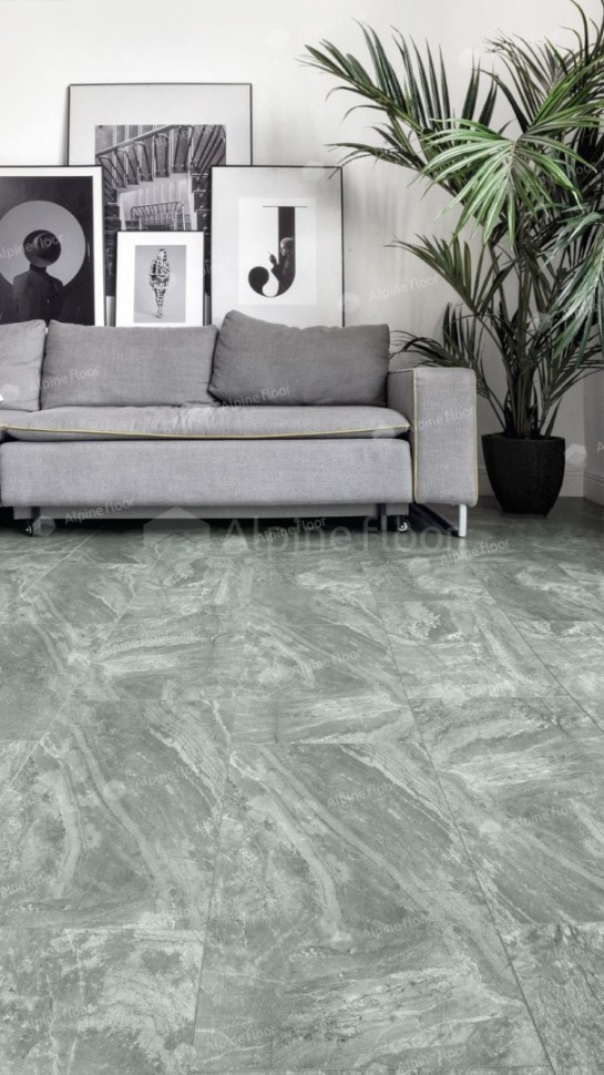 Виниловая плитка "Alpine Floor" Light Stone Хэмпшир (608*303*2,5 мм) — купить в Твери