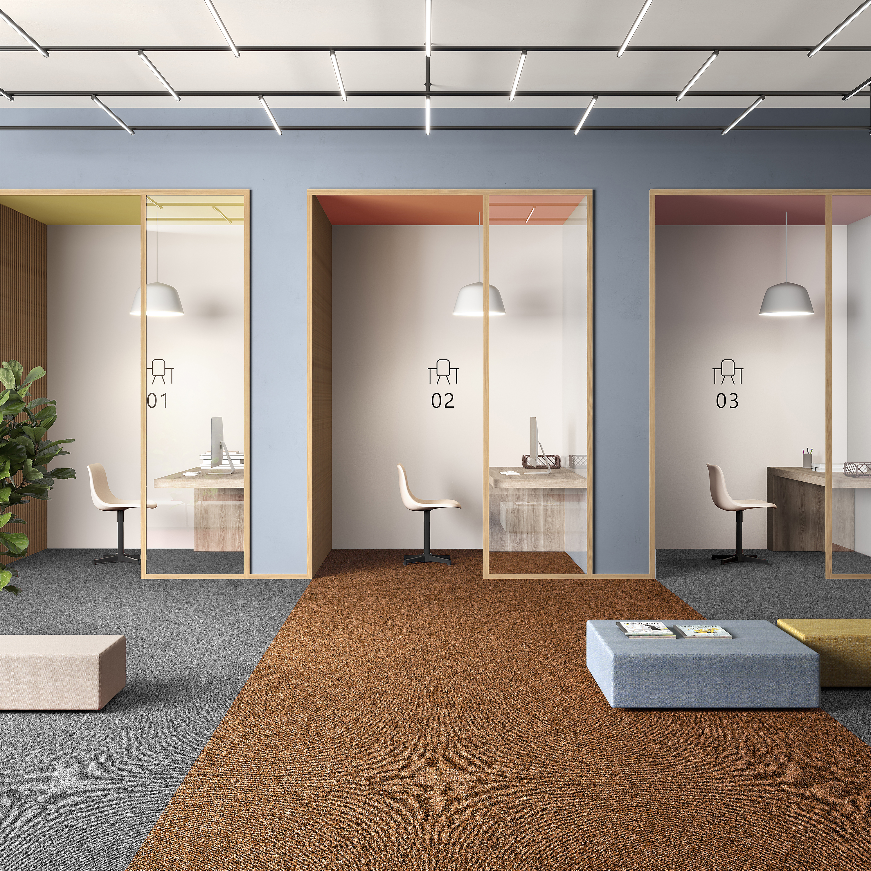 Ковровая плитка Medusa Tile 84 (500*500*5 мм) — купить в Твери