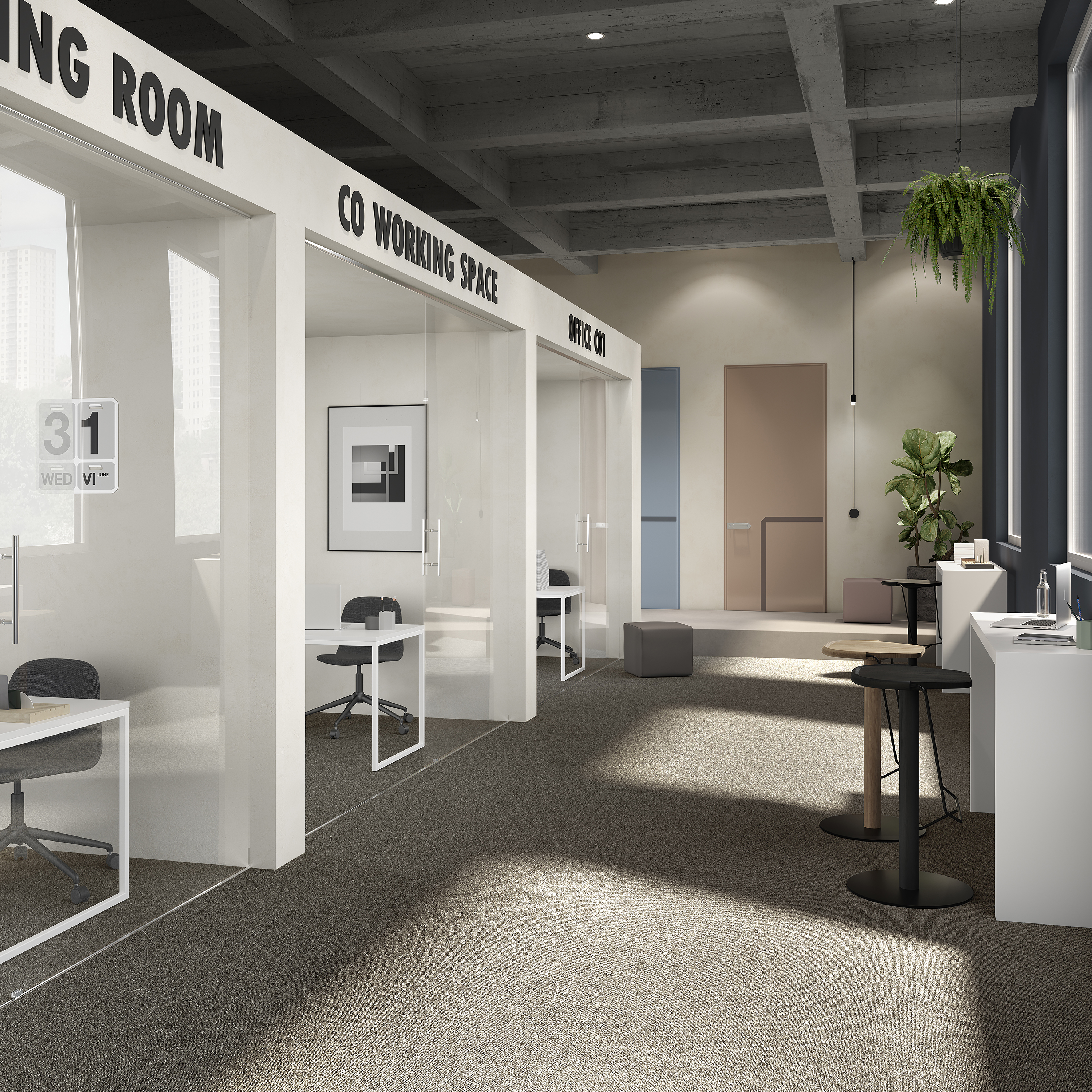 Ковровая плитка Medusa Tile 43 (500*500*5 мм) — купить в Твери