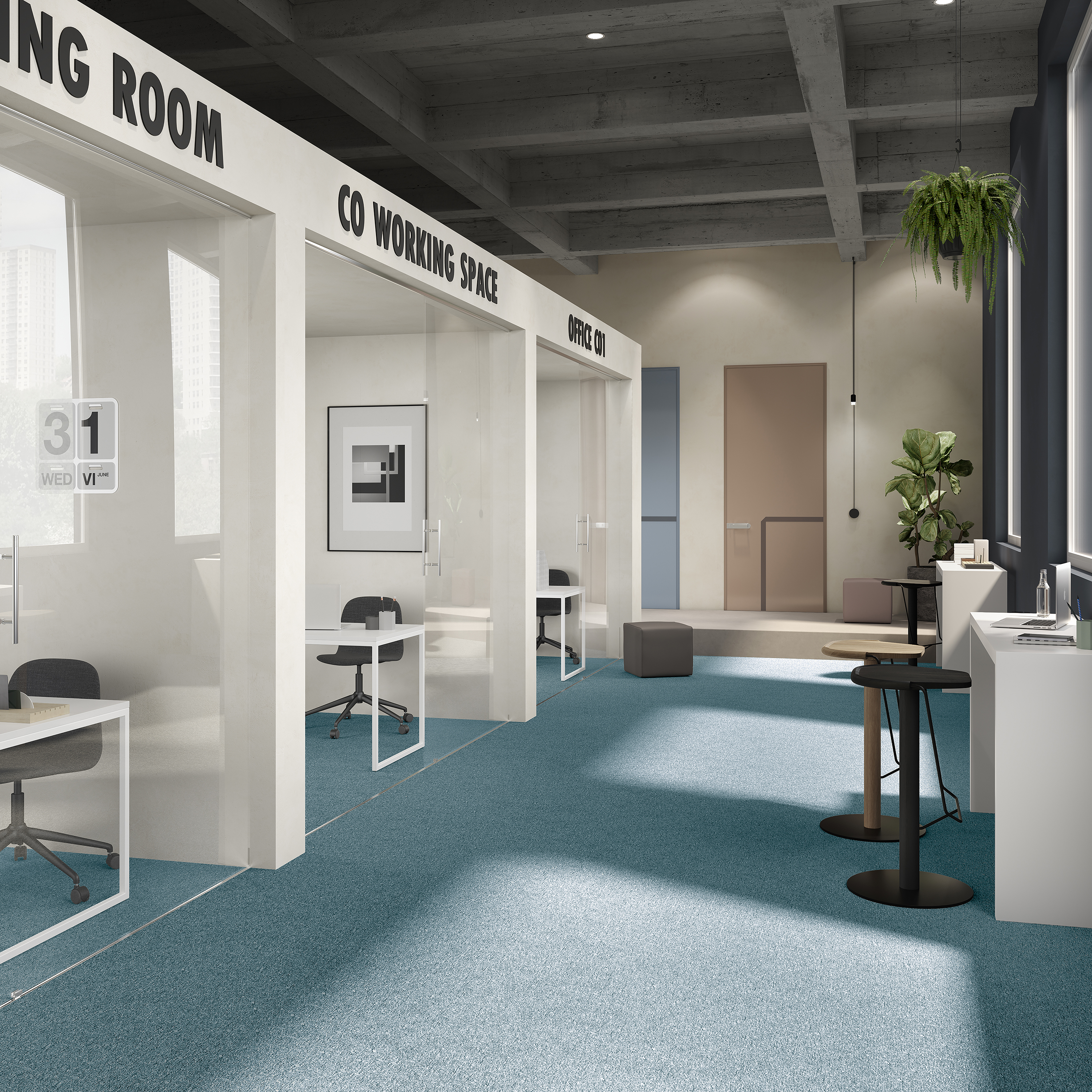 Ковровая плитка Medusa Tile 70 (500*500*5 мм) — купить в Твери