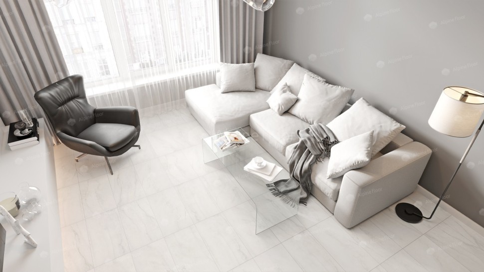 Виниловая плитка "Alpine Floor" Light Stone Брайс (608*303*2,5 мм) — купить в Твери