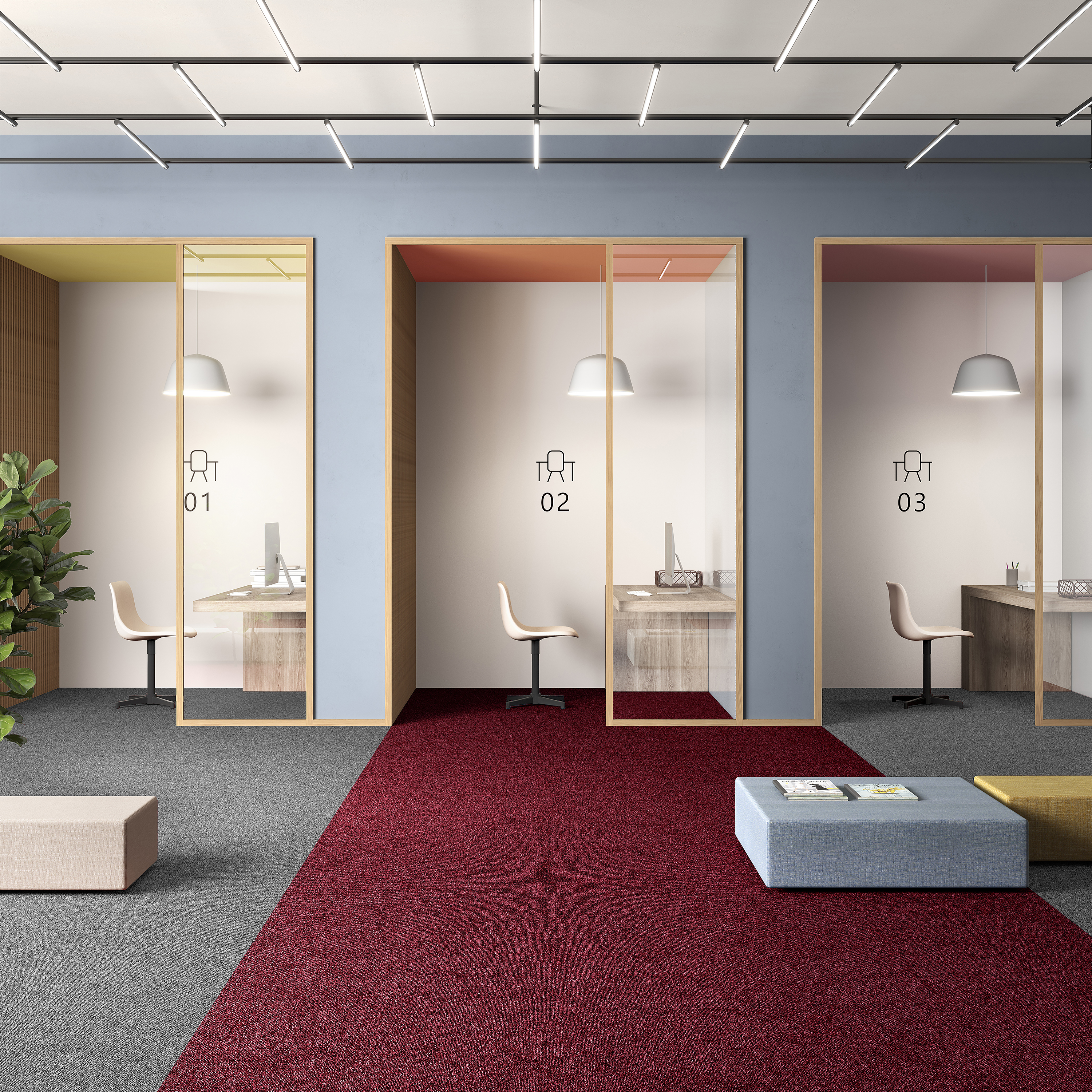 Ковровая плитка Medusa Tile 11 (500*500*5 мм) — купить в Твери