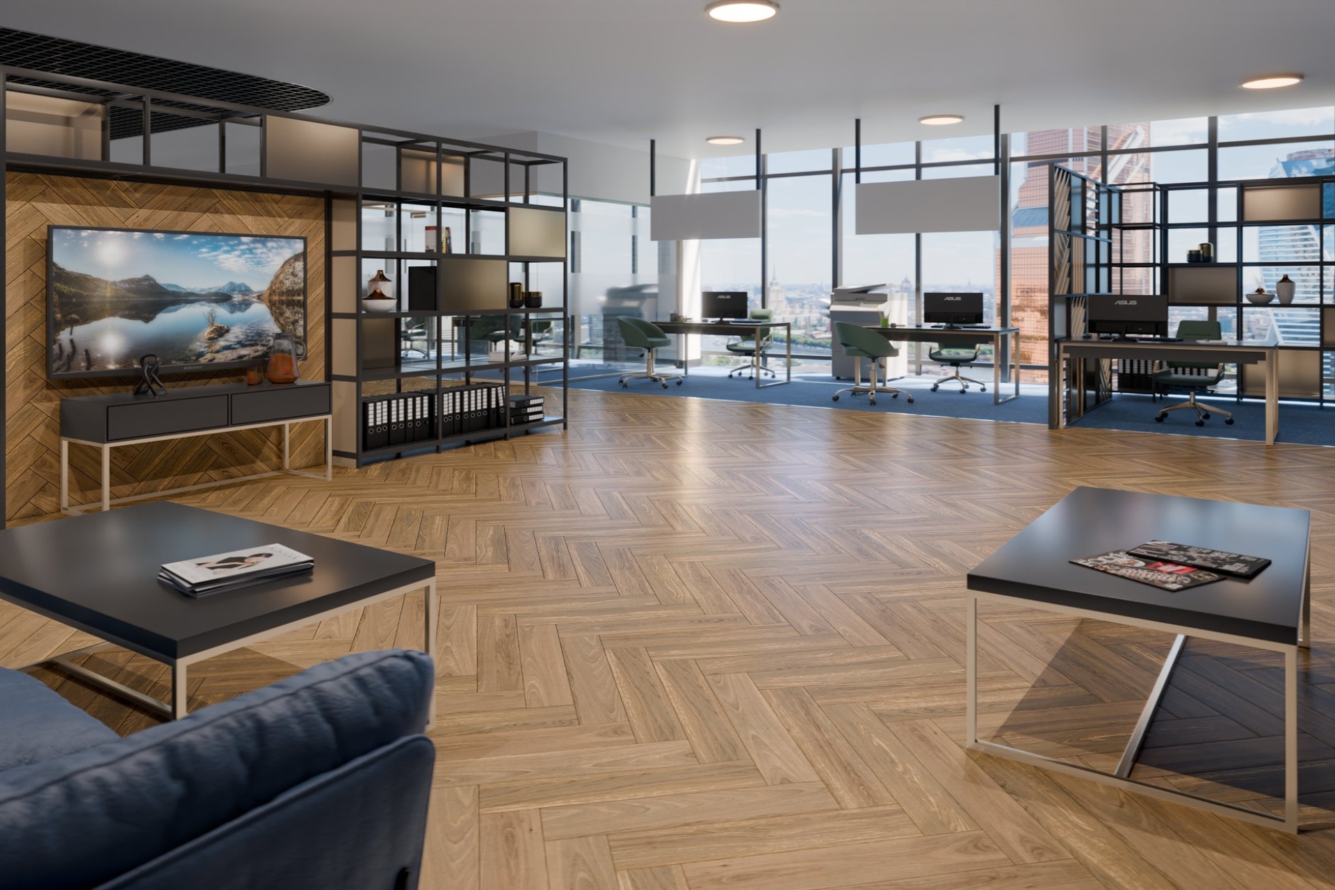 Инженерный паркет «Damy Floor» Натуральный (укладка елочкой) — купить в Твери