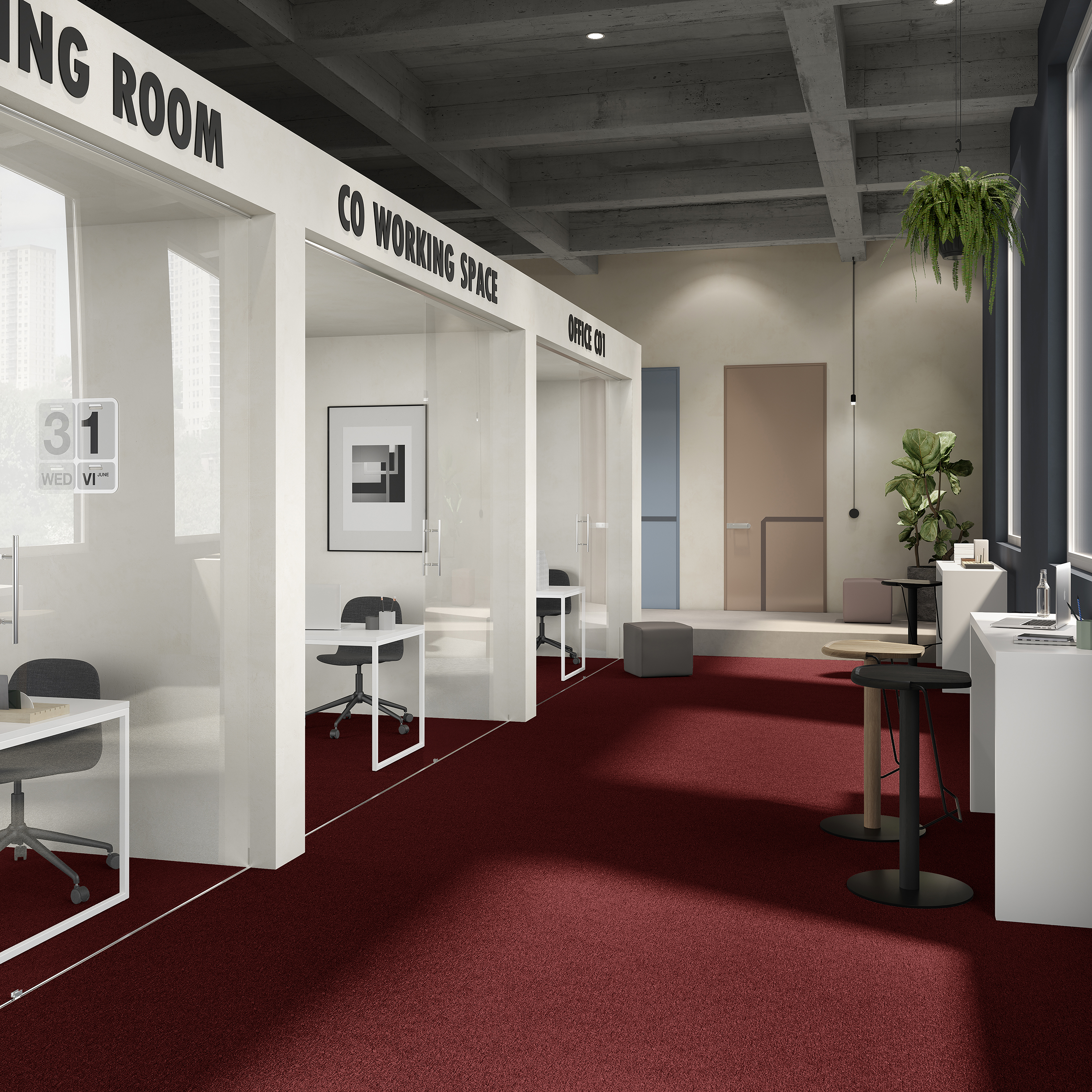 Ковровая плитка Medusa Tile 11 (500*500*5 мм) — купить в Твери