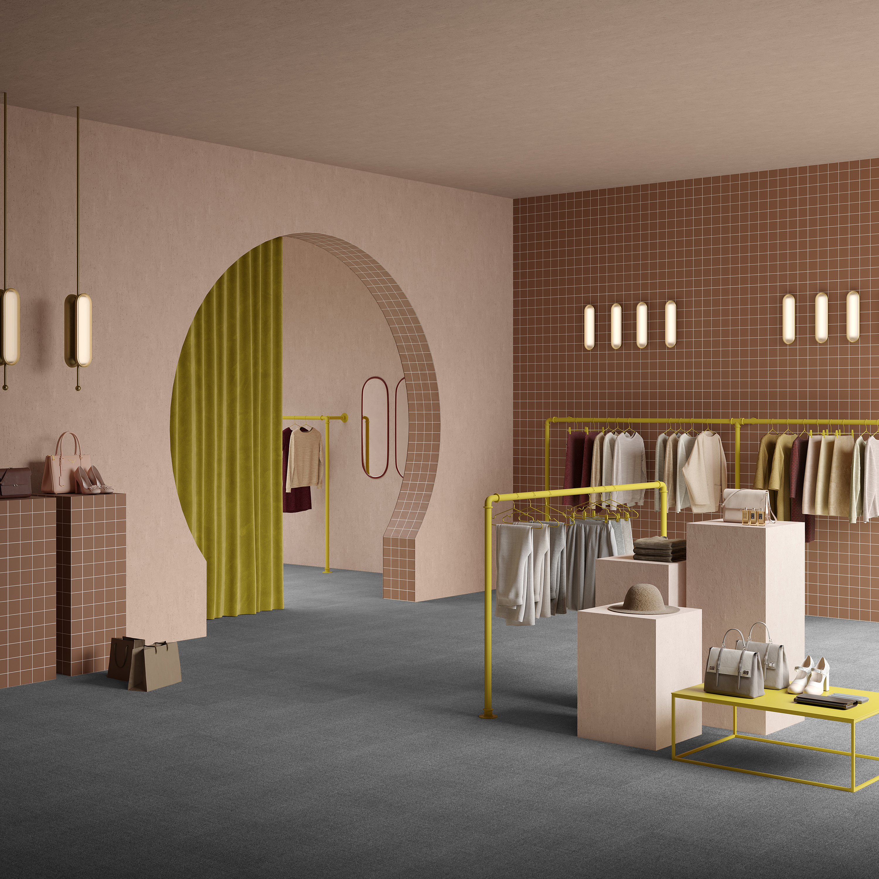 Ковровая плитка Mantra Tile 97 (500*500*6 мм) — купить в Твери