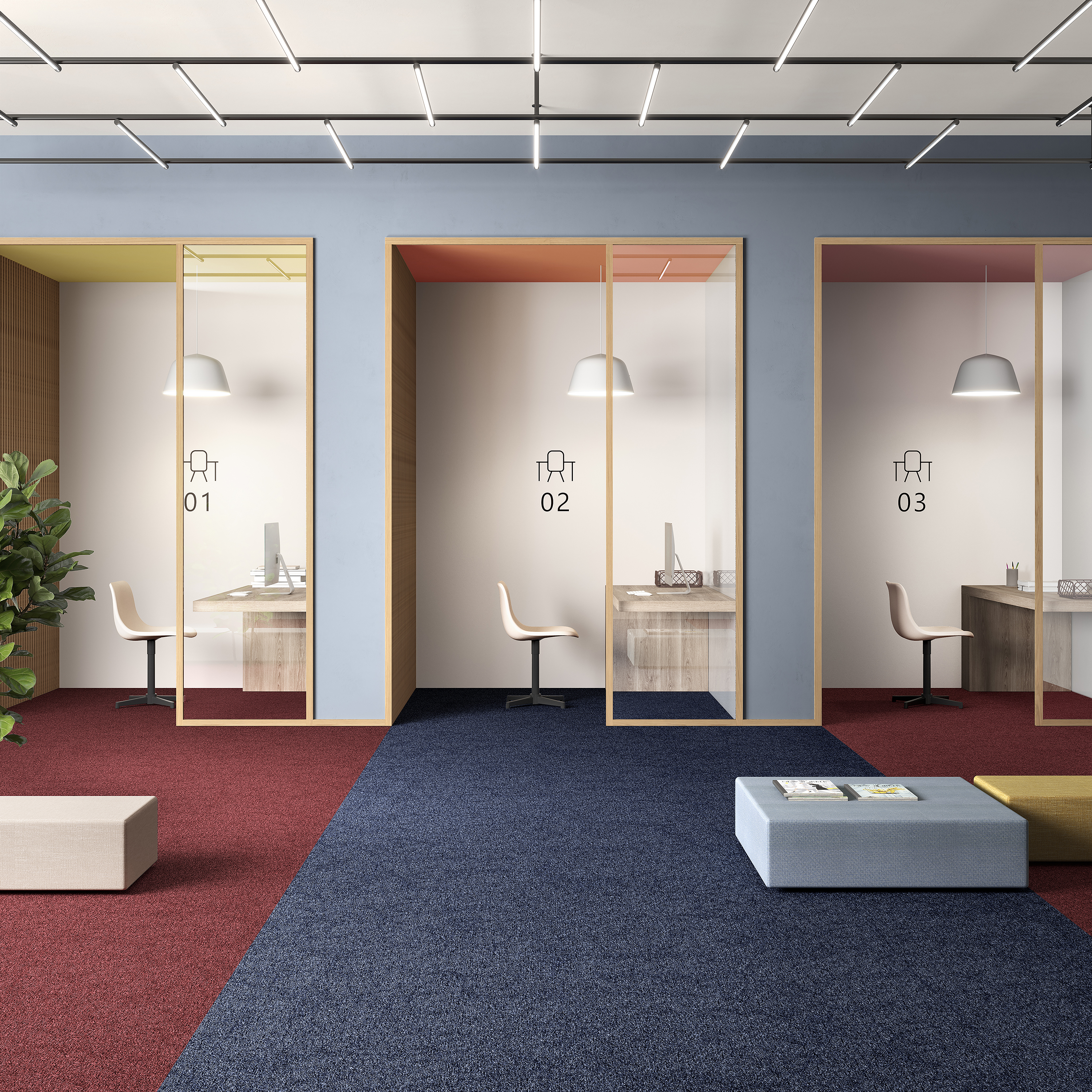 Ковровая плитка Medusa Tile 77 (500*500*5 мм) — купить в Твери