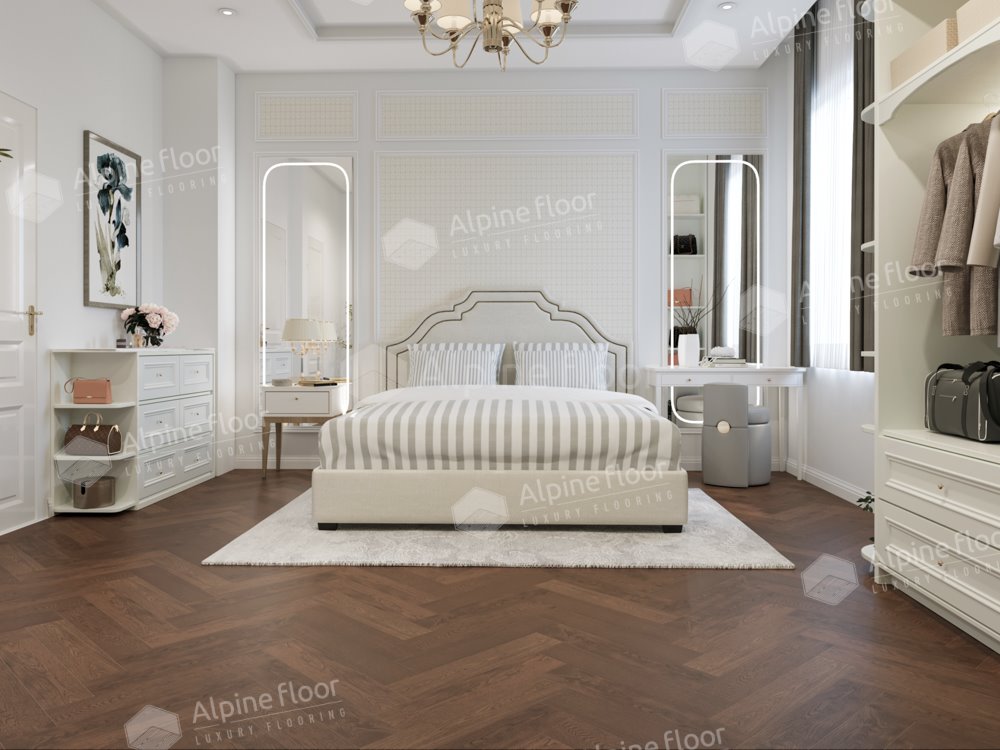 Инженерная доска "Alpine Floor" Дуб Браун (600*120*12 мм) — купить в Твери