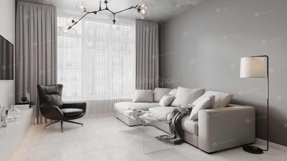 Виниловая плитка "Alpine Floor" Light Stone Брайс (608*303*2,5 мм) — купить в Твери