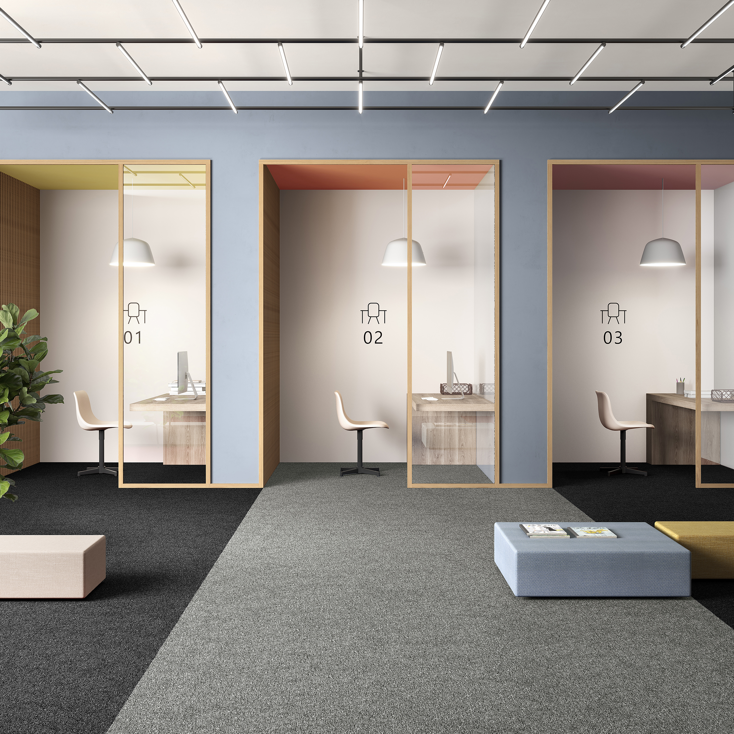 Ковровая плитка Medusa Tile 94 (500*500*5 мм) — купить в Твери