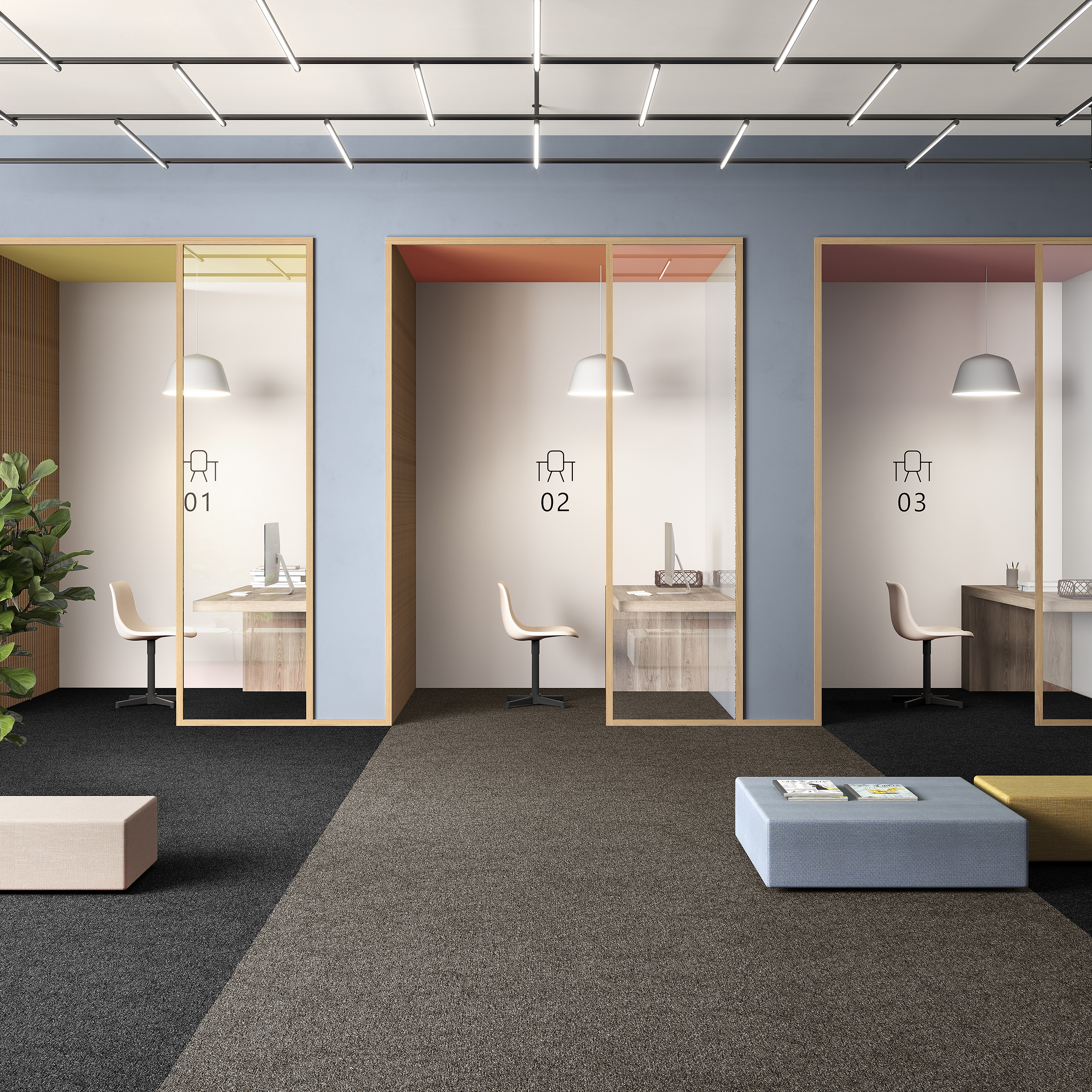 Ковровая плитка Medusa Tile 43 (500*500*5 мм) — купить в Твери