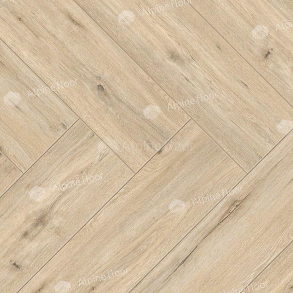 Ламинат "Alpine Floor" Herringbone Дуб Лион (606*101*8 мм) — купить в Твери