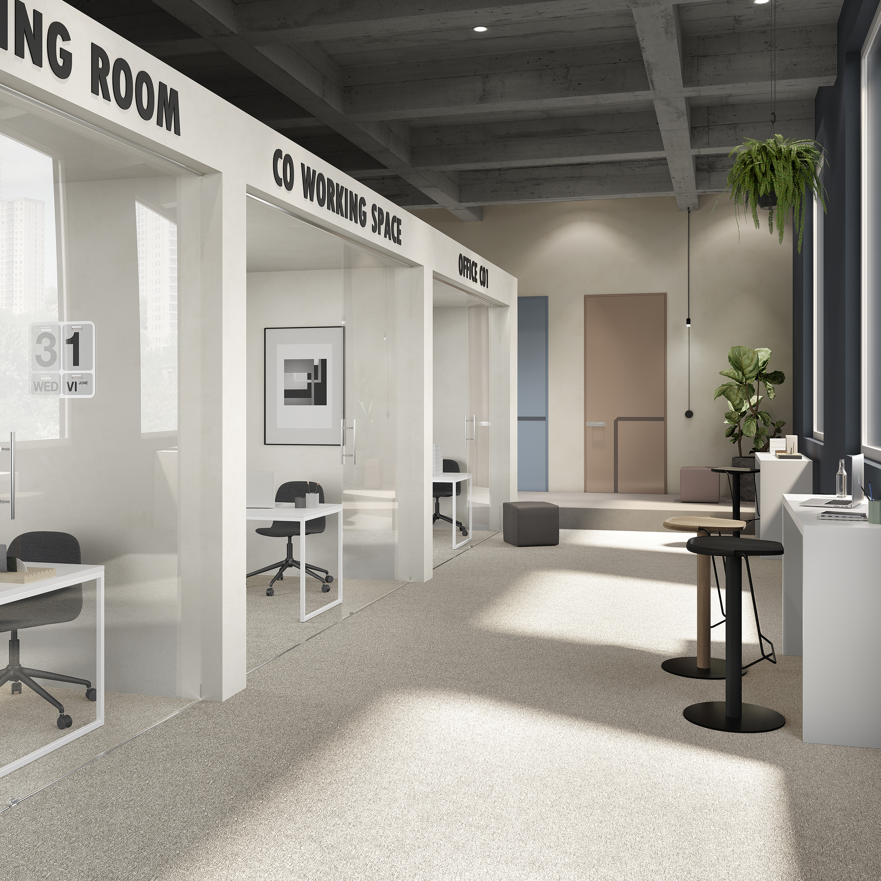 Ковровая плитка Medusa Tile 33 (500*500*5 мм) — купить в Твери