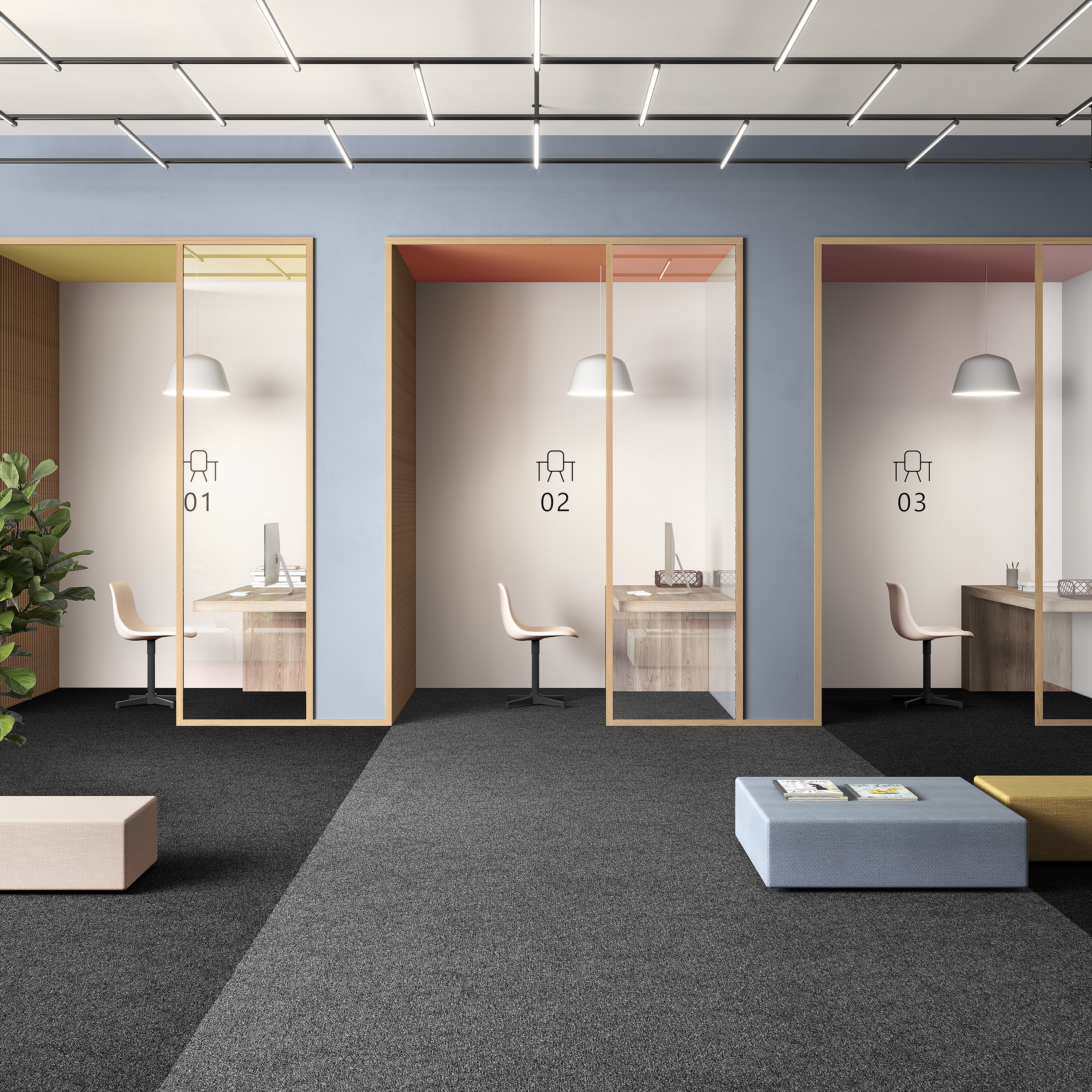 Ковровая плитка Medusa Tile 98 (500*500*5 мм) — купить в Твери