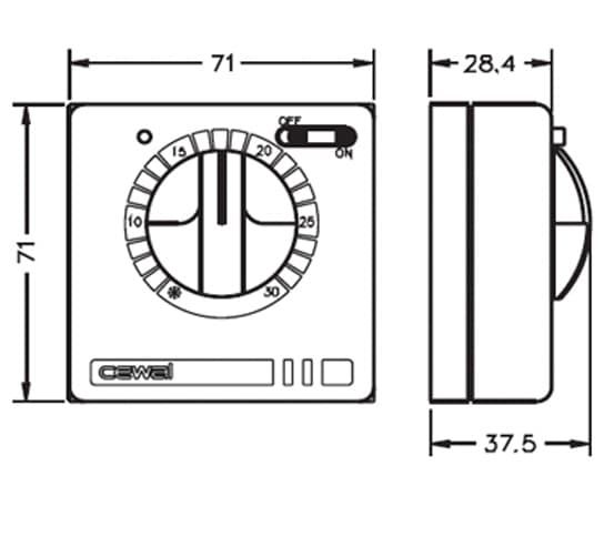 Терморегулятор Cewal RQ10 — купить в Твери