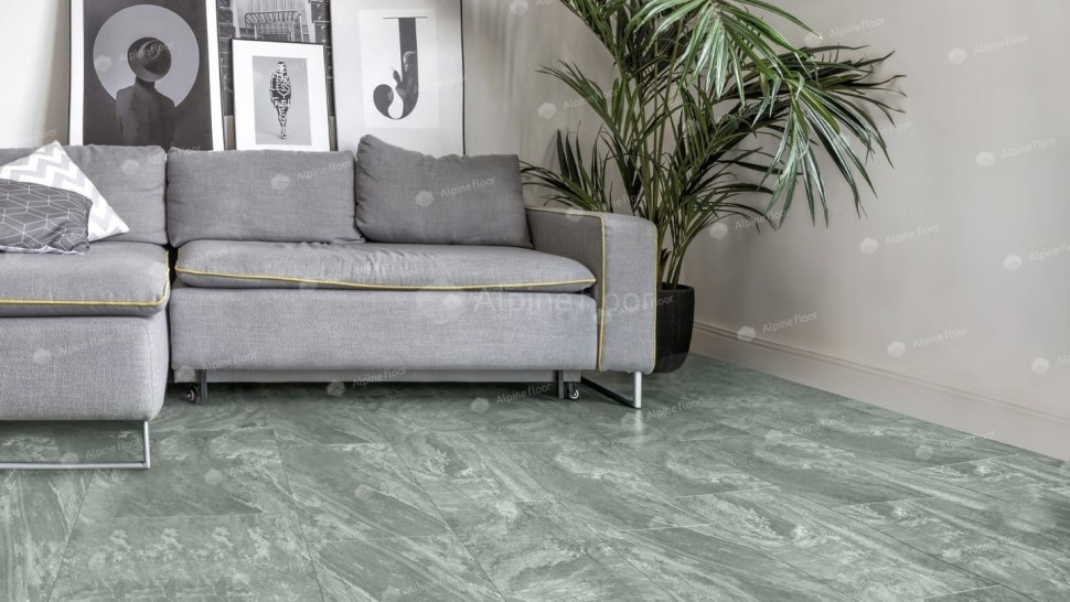 Виниловая плитка "Alpine Floor" Light Stone Хэмпшир (608*303*2,5 мм) — купить в Твери