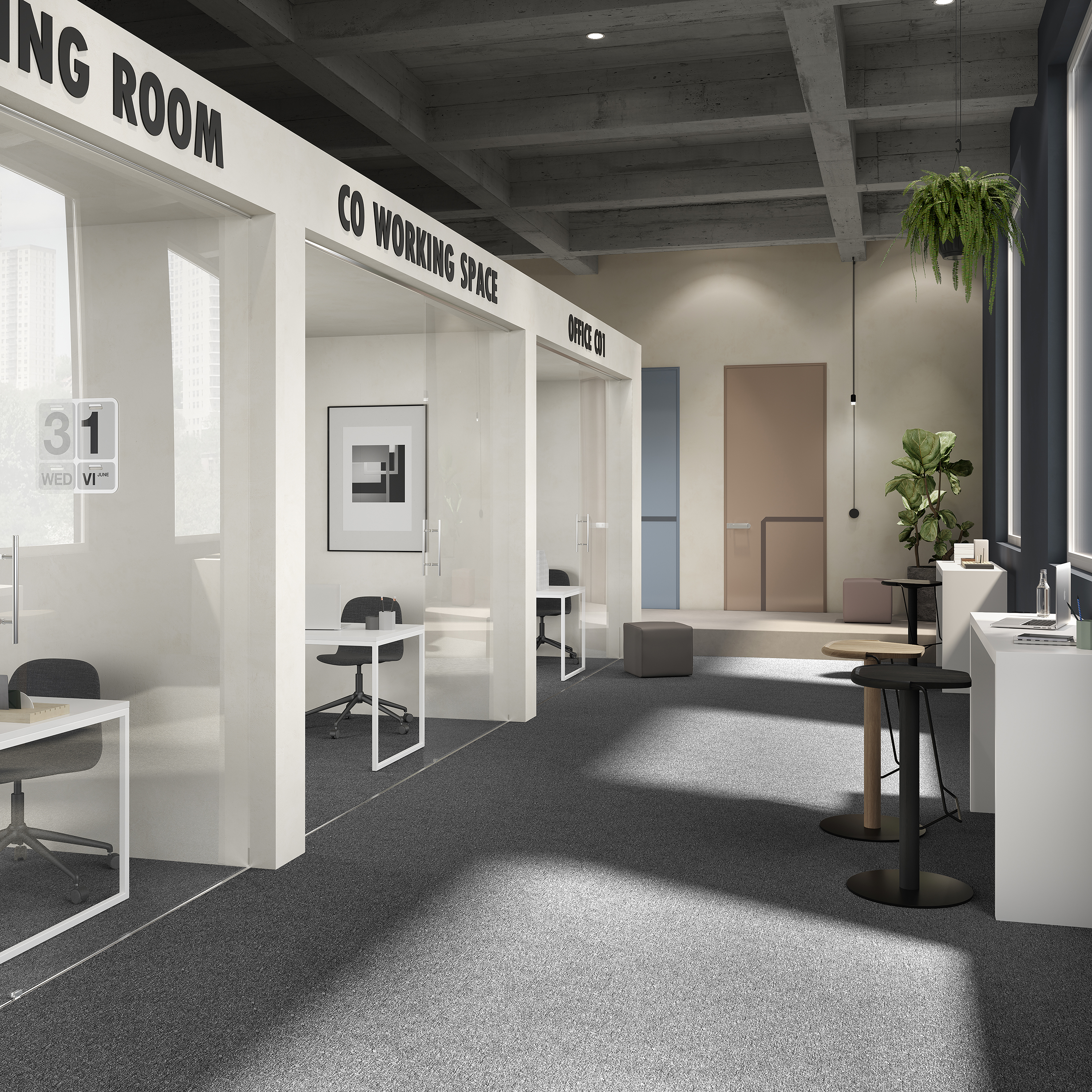 Ковровая плитка Medusa Tile 98 (500*500*5 мм) — купить в Твери